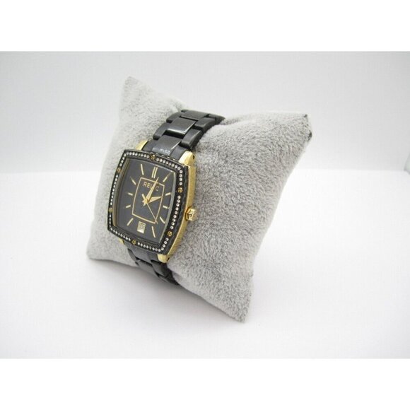 Women Relic Crystals Quartz WR Analog 30mm Tank Watch (H180) "New Battery" - Picture 4 of 8